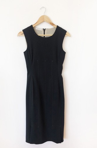 Prada minimalistyczna sukienka midi