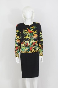 Jedwabna sukienka vintage