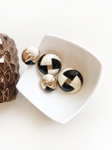 Duże kolczyki vintage