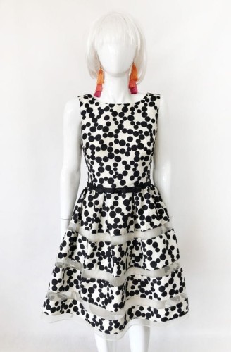 Untold jedwabna sukienka w grochy