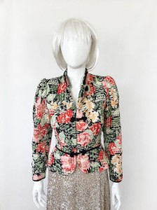 Beatrice Hympendahl haftowany żakiet z jedwabiem