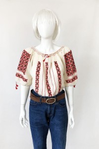 Haftowana bluzka vintage 70's