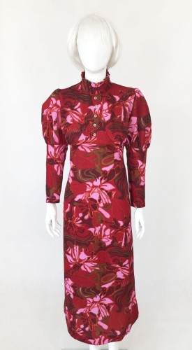 Wzorzysta sukienka 70's