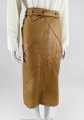 Skórzana spódnica vintage camel