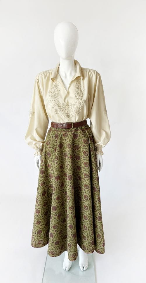 Bawełniana maxi spódnica vintage