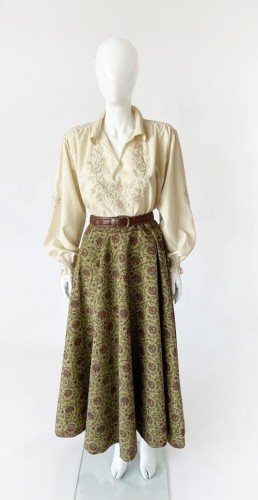 Bawełniana maxi spódnica vintage