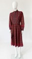 Wzorzysta sukienka vintage 60's/70's