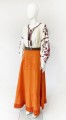 Rozkloszowana maxi spódnica vintage
