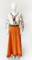Rozkloszowana maxi spódnica vintage