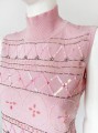 Carol Patterson zdobiony sweter vintage