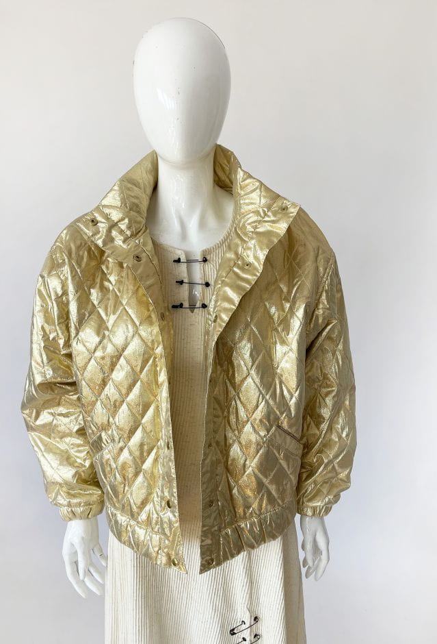 Złoty bomber vintage