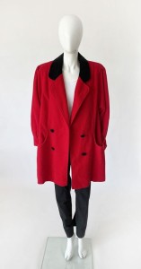 Dwurzędowy płaszcz oversize