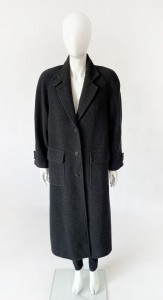 Benetton wełniany płaszcz maxi oversize
