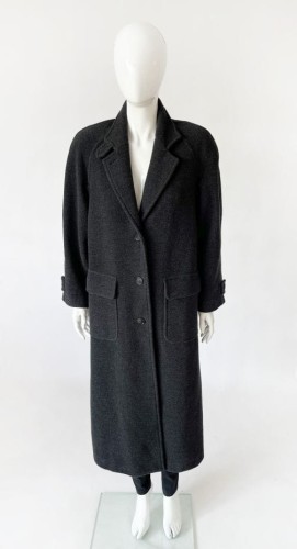 Benetton wełniany płaszcz maxi oversize