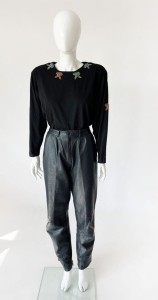 Skórzane spodnie vintage