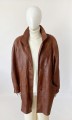 Friitala skórzany płaszcz vintage