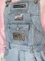 Jeansowe ogrodniczki vintage