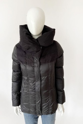 Marciano Guess pikowana kurtka z dużym kołnierzem