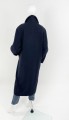 Wełniany granatowy płaszcz vintage