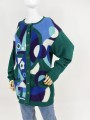 Betty Barclay kolorowy sweter 80's