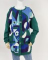 Betty Barclay kolorowy sweter 80's