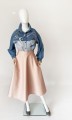 Haftowana jeansowa koszula vintage