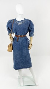 Jeansowa sukienka vintage 80's