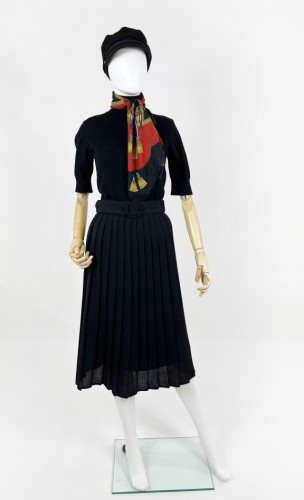 Plisowana spódnica vintage