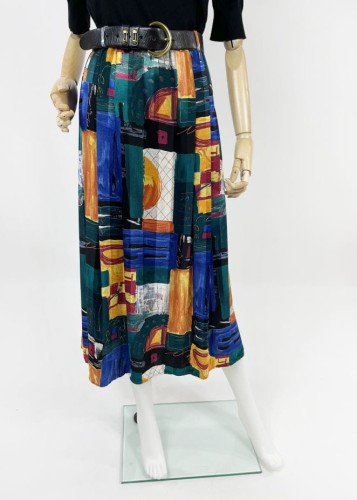 Marielle Gardelle kolorowa spódnica 80's