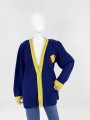 Sweter vintage z ozdobną aplikacją 80's