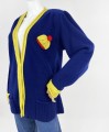 Sweter vintage z ozdobną aplikacją 80's