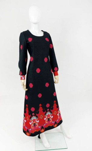 Maxi sukienka vintage z lat 70-tych