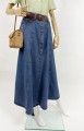 Jeansowa spódnica maxi vintage
