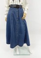 Jeansowa spódnica maxi vintage
