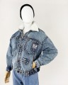 Jeansowa kurtka vintage z podpinką 80's/90's