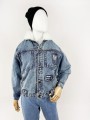Jeansowa kurtka vintage z podpinką 80's/90's