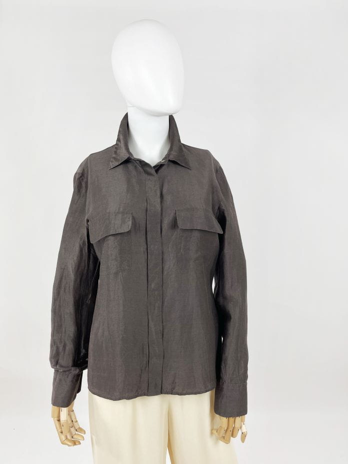 MaxMara koszula len z jedwabiem