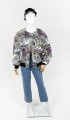 Wzorzysta kurtka bomber vintage 80's