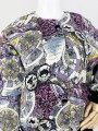 Wzorzysta kurtka bomber vintage 80's