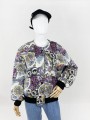 Wzorzysta kurtka bomber vintage 80's