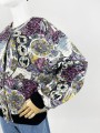 Wzorzysta kurtka bomber vintage 80's