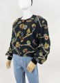 Wzorzysty bomber vintage 80's