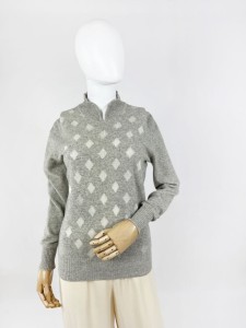 Jaeger kaszmirowy sweter vintage + jedwab