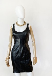 Skórzana sukienka vintage Michael Hoban x North Beach Leather