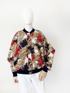 Bomber vintage motyw jeździecki