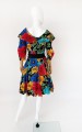 Kolorowa sukienka vintage w kwiaty 90's