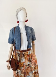 Krótka jeansowa katana