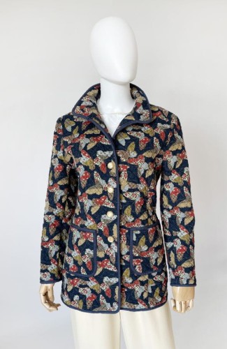 Pikowana kurtka patchwork