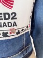 Dsquared2 jeansowa kurtka z naszywką