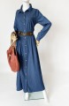 Jeansowa sukienka maxi